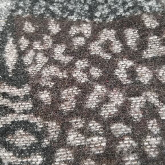 Lapis Wool Blend Long Fringe Open Front Cardigan Sweater Size M Quiet Luxury - Picture 11 of 12